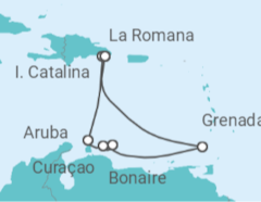 Itinerario del Crucero Aruba, Curaçao, Bonaire - MSC Cruceros