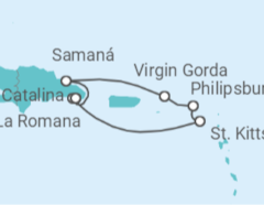 Itinerario del Crucero Islas Vírgenes, St. Maarten, St. Kitts - MSC Cruceros