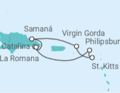 Itinerario del Crucero Islas Vírgenes, St. Kitts, St. Maarten - MSC Cruceros