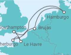 Itinerario del Crucero Bélgica, Francia, Reino Unido - MSC Cruceros