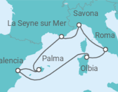 Itinerario del Crucero Historia y belleza natural - Costa Cruceros