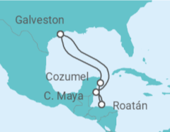 Itinerario del Crucero México, Honduras - MSC Cruceros