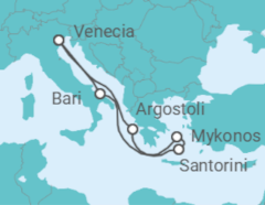 Itinerario del Crucero Entre mitos y maravillas naturales - Costa Cruceros