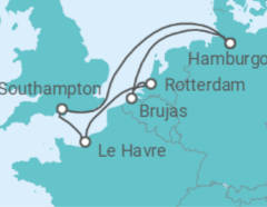 Itinerario del Crucero Alemania, Bélgica, Holanda - MSC Cruceros