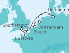 Itinerario del Crucero Holanda, Bélgica, Reino Unido - MSC Cruceros
