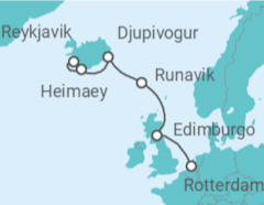 Itinerario del Crucero Islandia, Reino Unido - Holland America Line