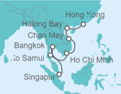 Itinerario del Crucero Asia: Ko Samui, Bangkok y Ho Chi Minh - NCL Norwegian Cruise Line