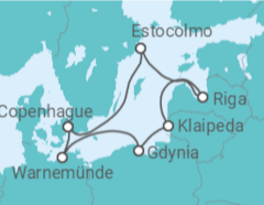Itinerario del Crucero Capitales Bálticas - MSC Cruceros