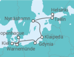 Itinerario del Crucero El Báltico: Alemania, Suecia y Polonia - NCL Norwegian Cruise Line