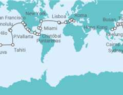 Itinerario del Crucero Tramo de Vuelta al mundo: De Civitavecchia a Hong Kong - Costa Cruceros