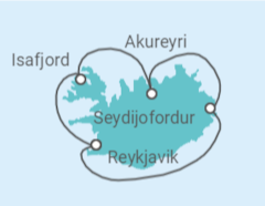 Itinerario del Crucero Islandia TI - Celebrity Cruises