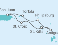 Itinerario del Crucero Islas Vírgenes - Reino Unido, Saint Maarten, Antigua Y Barbuda, San Cristóbal Y Nieves - Royal Caribbean