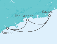Itinerario del Crucero Brasil - MSC Cruceros
