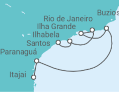 Itinerario del Crucero Brasil - MSC Cruceros