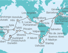 Itinerario del Crucero Vuelta al mundo 2027 - MSC Cruceros