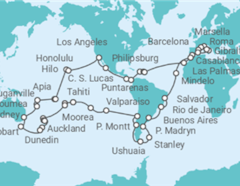 Itinerario del Crucero Vuelta al mundo 2027 - MSC Cruceros