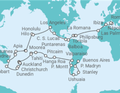 Itinerario del Crucero Vuelta al mundo 2027 - MSC Cruceros