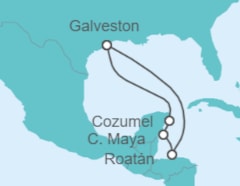 Itinerario del Crucero México - Carnival Cruise Line