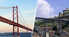 Lisboa y Oporto en avión