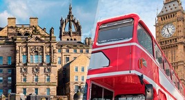 Londres y Edimburgo en avión