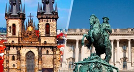 Praga y Viena en avión