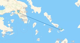 Atenas y Mykonos en avión