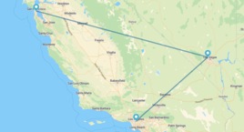 Los Ángeles, Las Vegas y San Francisco