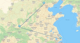 Pekín, Xian y Shanghái en tren y avión