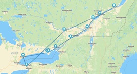 Ruta por el Este Canadiense con noche en Niágara