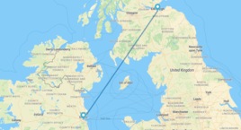 Dublín y Edimburgo en avión