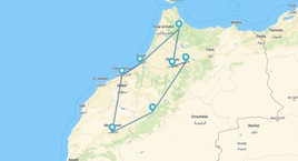 Ciudades Imperiales y Chefchaouen en riads desde Casablanca