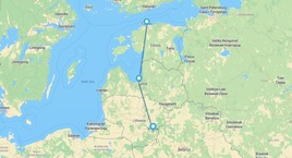 Vilna, Riga y Tallin en avión
