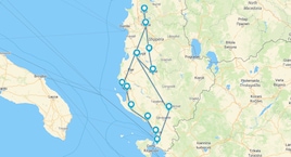 Del Norte al Sur de Albania