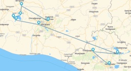 Ciudad de Guatemala, Chichicastenango, Lago Atitlán, La Antigua, Suchitoto y San Salvador