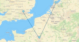 Londres, París y Ámsterdam en tren