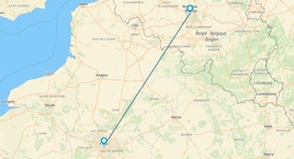 París y Bruselas en tren