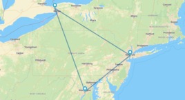 Nueva York, Washington y Niágara