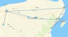 Cancún, Playa del Carmen, Valladolid, Mérida y Uxmal