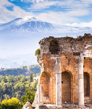 Los teatros griegos de Taormina y Siracusa