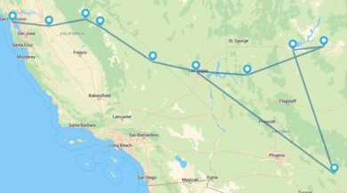 Las Vegas y San Francisco con Parques Nacionales