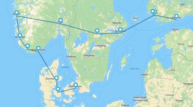 Copenhague, Oslo, Fiordos Noruegos y Helsinki