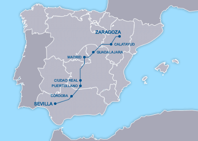 AVE Zaragoza Sevilla